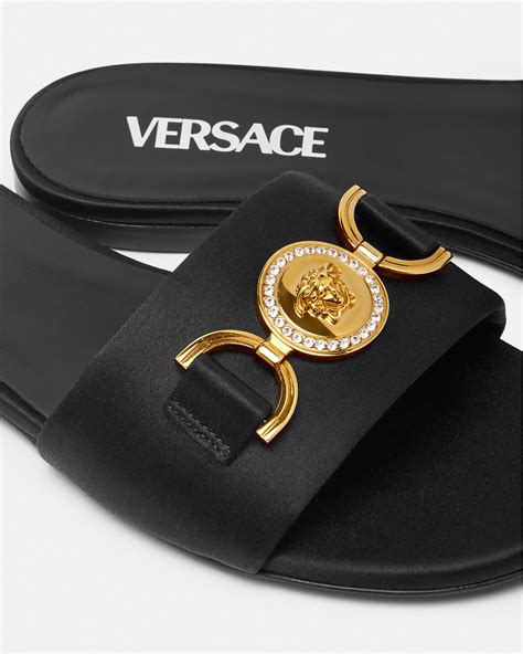 versace men's medusa sandals|versace la medusa flat sandals.